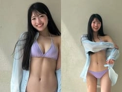 OCHA NORMA中山夏月姫がちょいスジ水着オフショを解禁