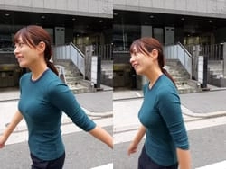 おにぎり屋台のお姉さん、ノーブラおっぱいぷるぷる揺らしてしまう