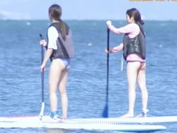 秘密のケンミンSHOW極で滋賀県琵琶湖の素人エロ水着尻食い込み放送事故
