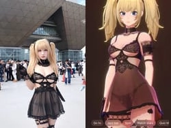C106夏コミで伊織もえがGrokのキャラaniのエッチなコスプレ披露
