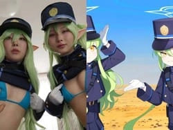 ブルアカ登場の姉妹キャラ、シュポガキが実写AV化されてしまう